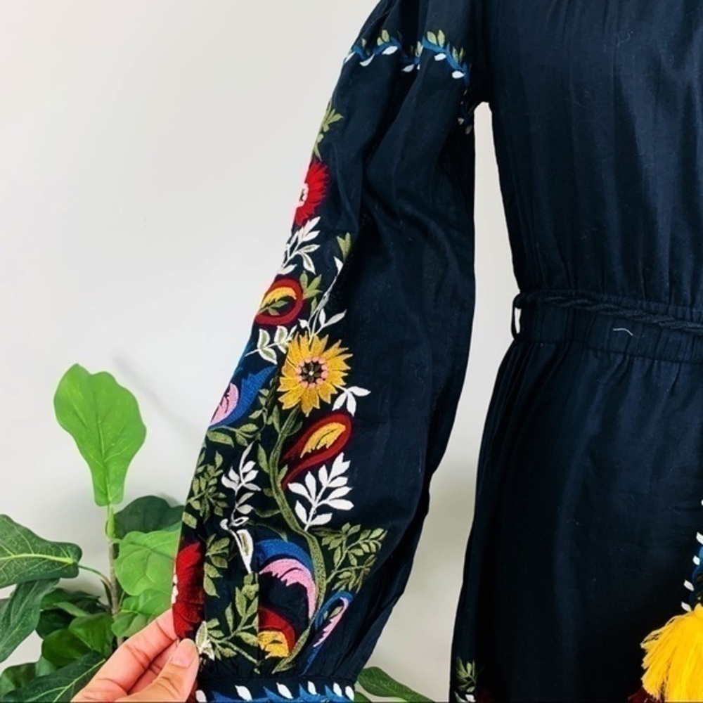 💋Rare Anthropologie Misa embroidery maxi dress size XS - Picture 6 of 12